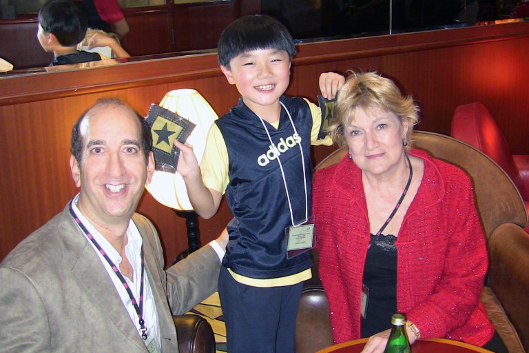 Chen Bao Qi ("Noodle") with my friend Hannelore and me back in 2008 in Hong Kong